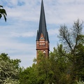 Die Kirche "Heilig Kreuz" im frankfurter Zentrum